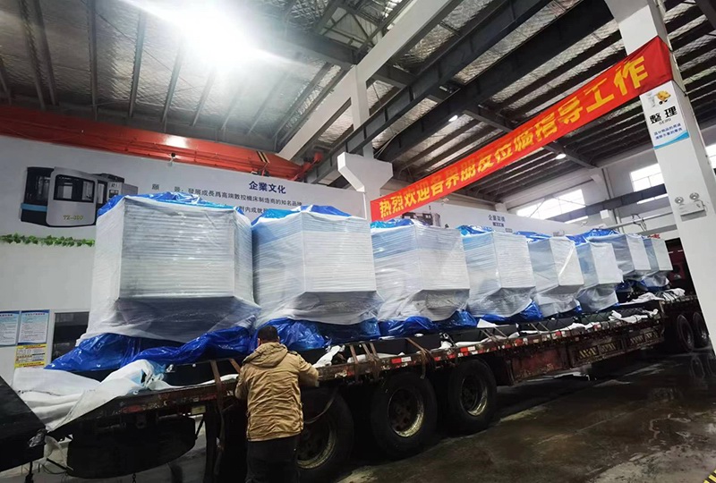 9 drilling and tapping machines were loaded