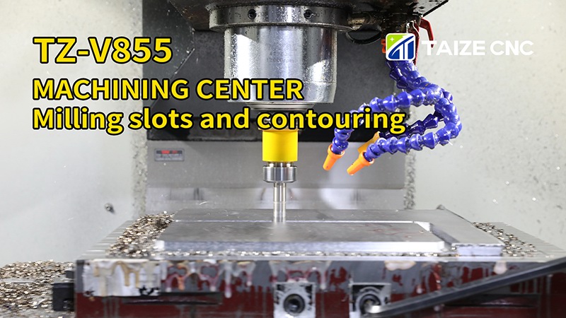 Milling slots and contouring of precision part