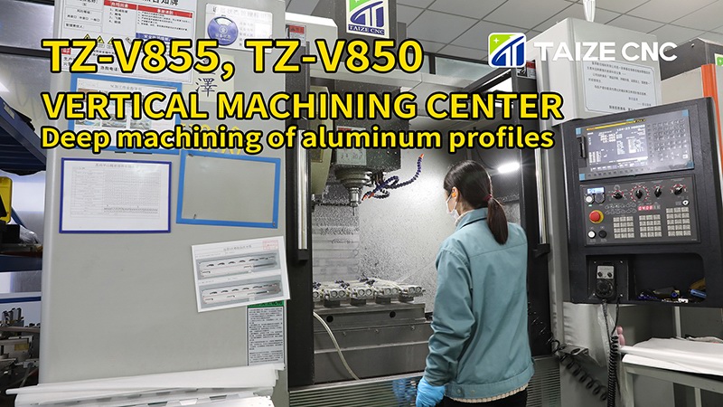 Deep machining of aluminum profile